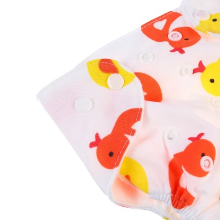 A reusable diaper with the "Ducklings" liner-5