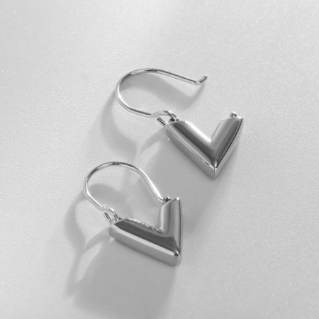 Earrings Metal Xuping Galka Little, Color Silver-1