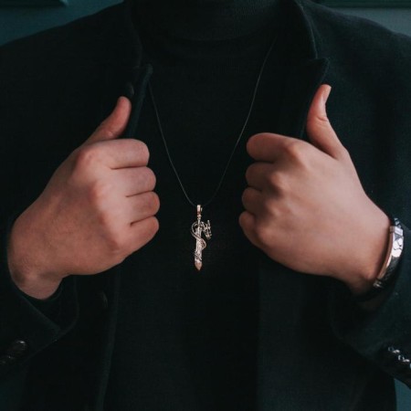 Unisex "Dragon" with a sword, 60 cm-3