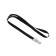 Badge tape, Shirin-10 mm, length-80 cm, with plastic holder, black