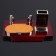 Table set 4V1 with a business card holder, red tree