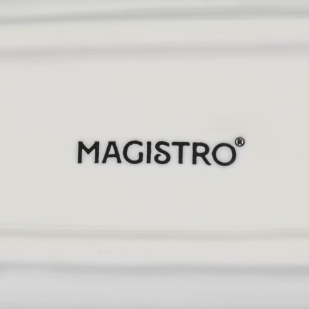 Porcelain dish Magistro "fish", 35 × 7.5 × 2.5 cm, white color-4