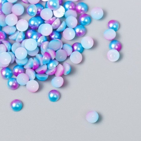 Decor "Purple-blue-blue" d = 4 mm 10 g 200 pcs 5x2.5 cm mix-4