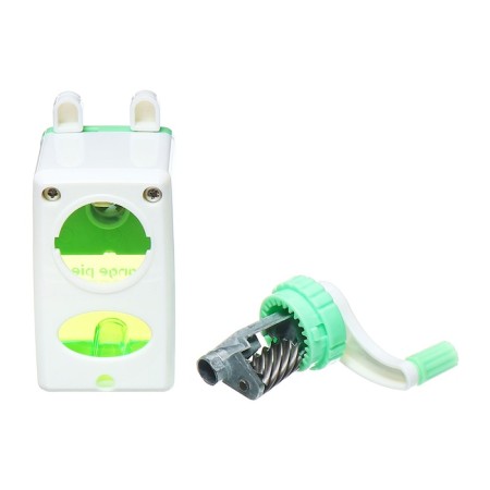 Mechanical grinding grinder with a classic container green-8