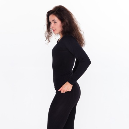 Female thermal underwear (longshit, leggings), black color, size 42-44 (s)-1