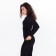 Female thermal underwear (longshit, leggings), black color, size 42-44 (s)