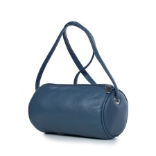 Bag Cross-Bodi with a zipper, blue color