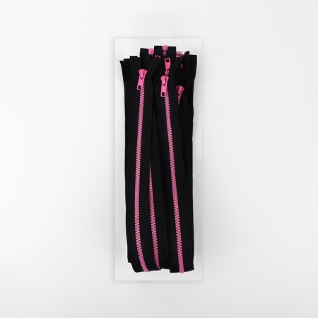 Lightning "Tractor", No. 5, detachable, castle machine, 60 cm, black/pink color-2