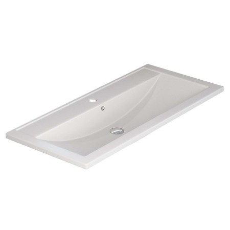 Sink uperwood Foster Quartz 100 cm, quartz, white matte, jasmine-3