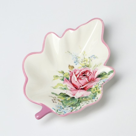 Serving share "Rose", 21 × 15 × 4.5 cm, white color-2