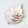 Serving share "Rose", 21 × 15 × 4.5 cm, white color