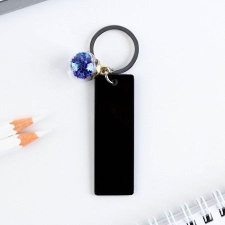 Acrylic key keychain, anime plate, 8 x 2 cm-2