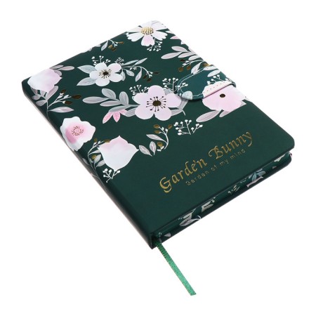 Notebook Gift 112l, Line, with a Fleet, a cut with a pattern of the cover, flowers (17.7x13.5cm) 1-2