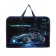 Folder with A4 handles, 340 x 245 x 75 mm, plastic, handles, PT-14-4-12, Silver Car, (voluminous 3D rushing with a metallic effect) 71217