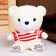 Soft toy "Bear", in pants, 18 cm