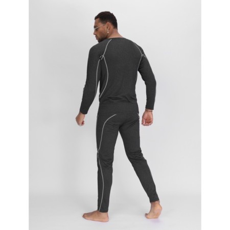Male thermal underwear, size 48-50, dark gray color-14