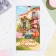 Money envelope "Happy Birthday!" Country house, 18.5 x 8.5 cm