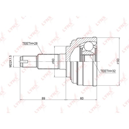 Lynxauto CO3401 External CHRUS | Before the right/lion |-1
