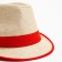 Women's hat minku "summer" beige/red color, rr 56-58