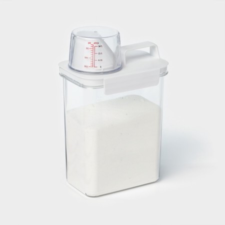 A container for washing powder and air conditioning, with a measured glass, 1100 ml-15
