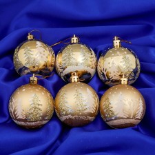 Set of balls plastic D-6 cm, 8 pcs 