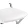 Stool on a metal frame Elevis metal/eco -leather, gray/white 38.5x52.5x77.5 cm