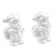 The basis for creativity and decoration "Santa Claus", a set of 2 pcs., Size 1 pc. - 10.5 × 6.5 × 4.5 cm