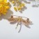 Brooch "Dragonfly", colored in gold