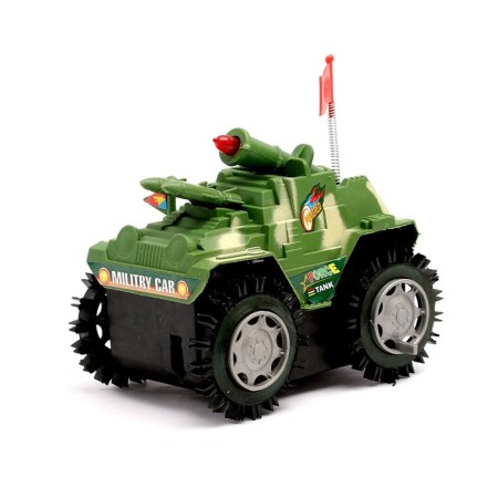 The rocket launcher car, works on batteries, lighting effects, mixtures-3