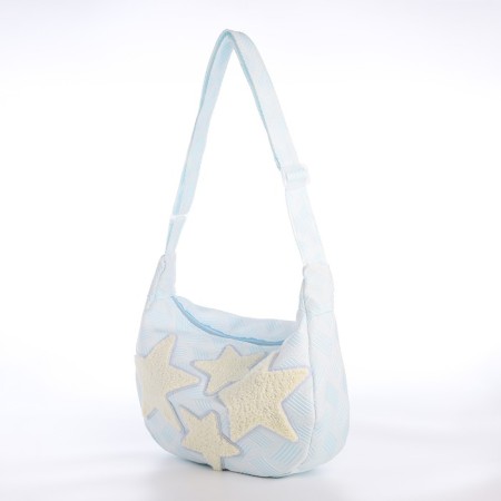 Youth bag with lightning, blue color
