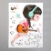 Interior plastic sticker "Girl with guitar" 45x60 cm