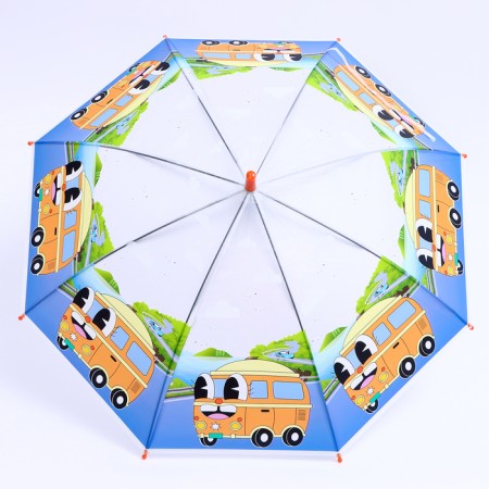 Children's umbrella P/Aut with whistle "Bus" d = 84 cm, 8 spokes, 65 × 7 × 6 cm-2