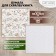 Scrapbooking paper "delicate wedding flowers", 30.5 x 32 cm, 190 g/m²