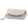 Bag women, genuine leather, beige 20x12x10 cm