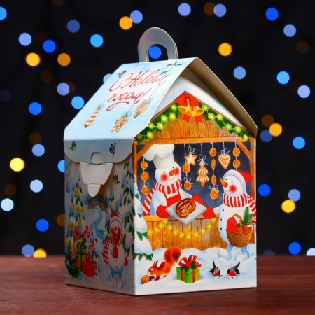Gift box "Fair", house 12 x 12 x 19 cm-2