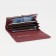 Women's wallet on magnets, red color