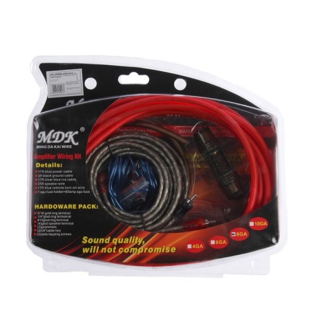 Installation set of wires 8GA, 1600 watts, 4 items-1