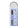 Calculator - ruler, 10 cm, 8 - discharge, case of transparent color, with a transporter, works from light, mix