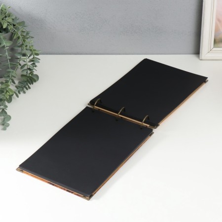 Photo album on rings 30 sheets "At the estate" Black sheets 26x18 cm-6