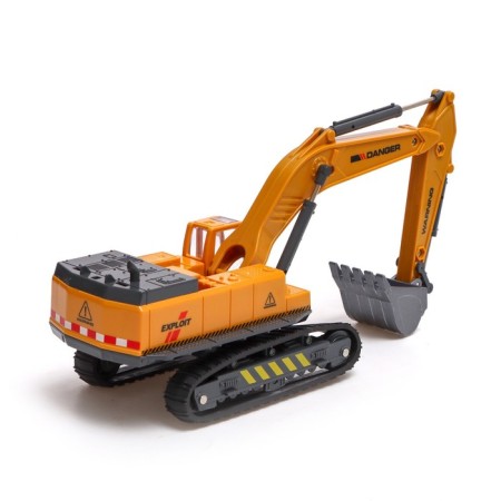 Metal Excavator "StroyTechnics", movable parts, with plastic elements-2