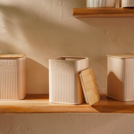 Sugar Bank "San Lorenzo", 10 × 13 cm, pink color, with a bamboo lid-5