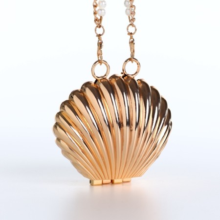 Female bag on a magnet, gold color-4