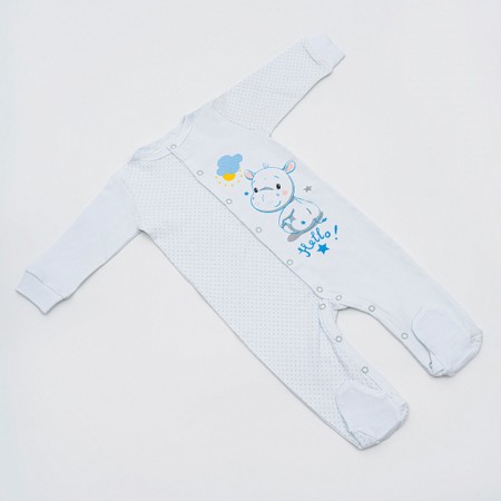 Combineson children, white/blue color, height 56 ​​(0-1 months)-3