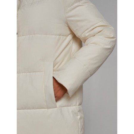 Coat insulated winter female, size 44, color light-beige-9