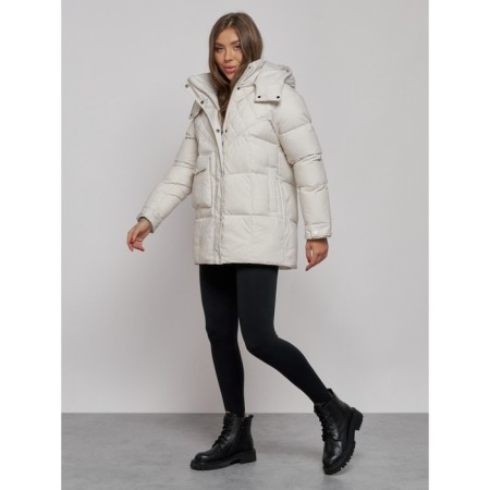 Winter jacket, size 50, beige color-2