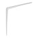 Rectangular bracket 400x450 polymer white, 20 pcs.