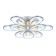 LED ceiling LED with Ambrella Light, Original, Fa471, 9XLED, 1985550LUM, 3000-6400K, Chromium color, 19850LUM.