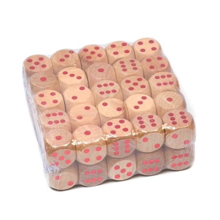 Player bones, 3 x 3 cm, packing 50 pcs, wooden-1