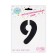 Foil ball 40 "Figure 9 with the crown", the color is black