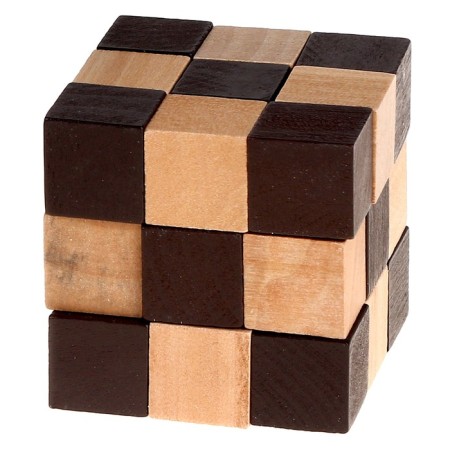 Puzzle wooden games of the mind "Cube Gorgon" MIX-4